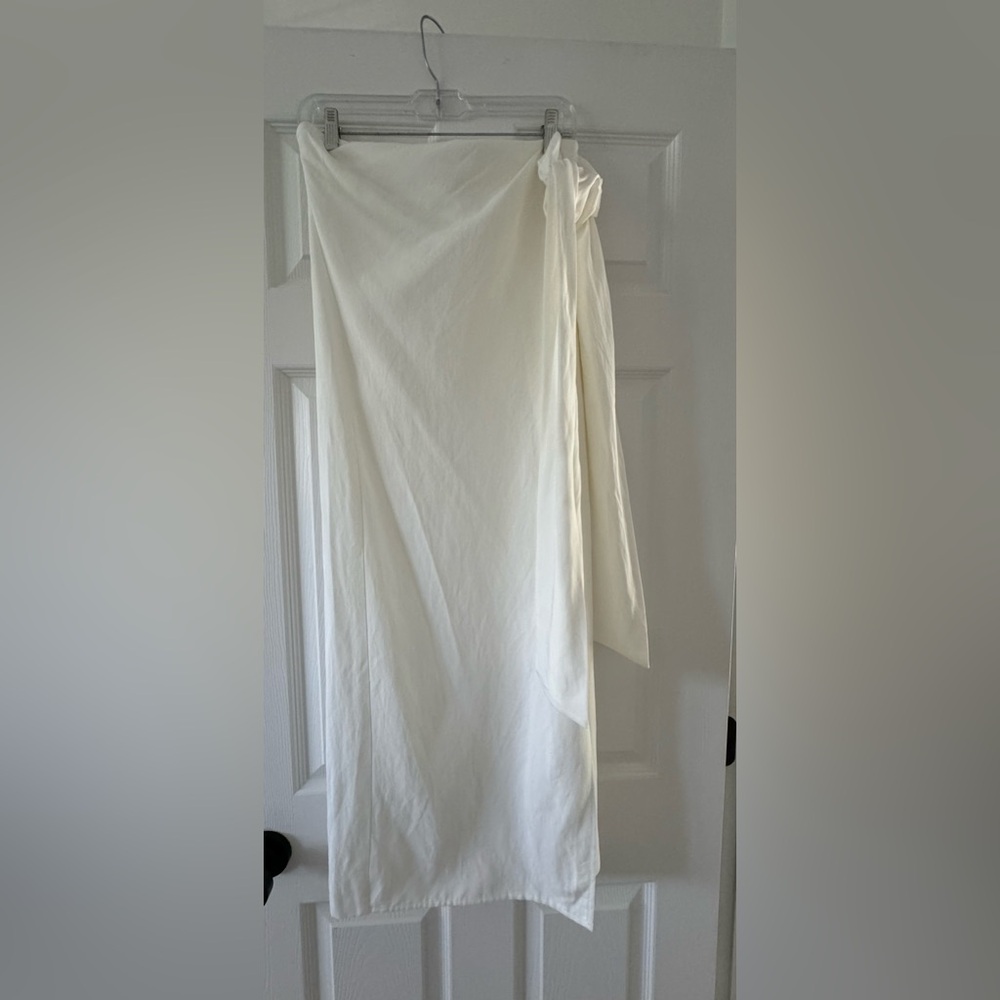 MASSIMO DUTTI WRAP CREPE SKIRT SIZE 4 - Picture 7 of 7